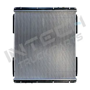 Alternative view of Radiator - 08-13 Freightliner Cascadia, Outlet on the lower left