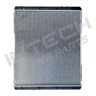 Alternative view of Radiator - 08-13 Freightliner Cascadia, Outlet on the lower right