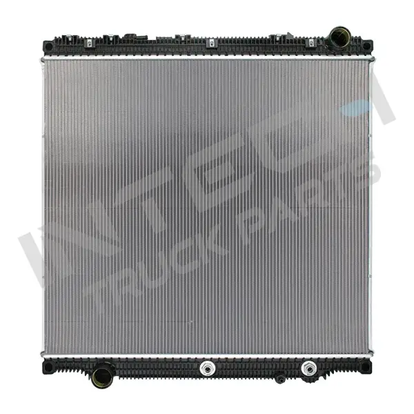 Radiator - 18-25 Freightliner Cascadia, DD15 engine, Outlet on lower left