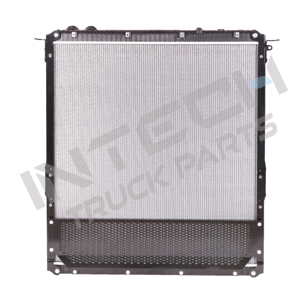 Radiator - 08-13 Freightliner Cascadia Outlet on the lower right (bracket at upper left corner has no bolt), 115003 with frame, - Image 2