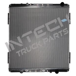 Radiator - 13-14 Freightliner Coronado , W115, Outlet on the lower right
