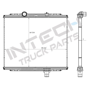 Alternative view of Radiator - 11-12 Peterbilt 382 Series