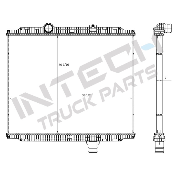 Radiator - 11-12 Peterbilt 382 Series - Image 2
