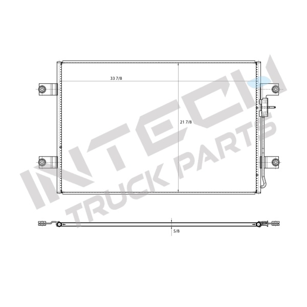 Condenser - 18-22 Freightliner Cascadia 116's and 126's SLEEPER VERSION - Image 2