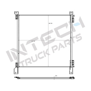Condenser - 95-07 Peterbilt 357, 375, 377, 378, 379, 385 Series