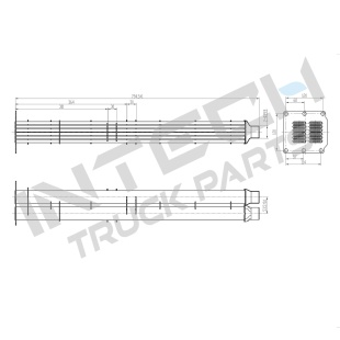 EGR Cooler - Man TGA D2066 D2676 EGR Cooler-Flat Tube