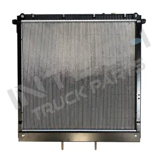 Alternative view of Radiator - 13-17 Freightliner Cascadia with Frame, Outlet on the lower left