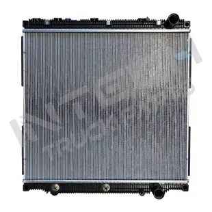 Radiator - 18-25 Freightliner Cascadia, Cummins engine, Outlet on lower right